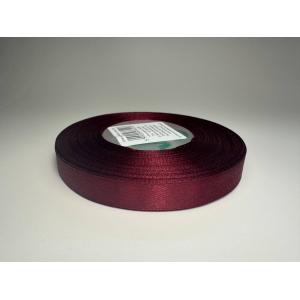 Лента атласная, 12 мм × 33 ± 1 м, цвет гранатовый №33